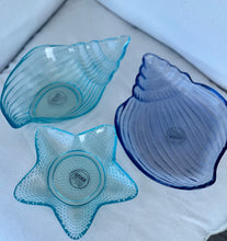Afbeelding in Gallery-weergave laden, Schaaltje schelp blauw glas - zeester