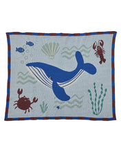 Afbeelding in Gallery-weergave laden, Plaid met zeedieren - Walvis - RICE
