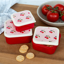 Afbeelding in Gallery-weergave laden, Lunchtrommels - set van 3 - kers - Rex London