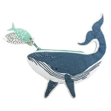 Afbeelding in Gallery-weergave laden, Portemonnee walvis met borduursels - Little Arc Under the Sea - House of Disaster