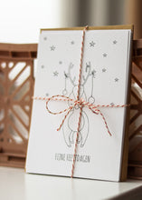 Afbeelding in Gallery-weergave laden, Kerstkleurkaarten set - Juulz Illustrations - A6 met envelop