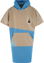 Afbeelding in Gallery-weergave laden, Surfponcho voor op reis - Blauw/Taupe L - Wave Hawaii