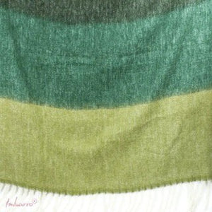Plaid wol -  Zeegroen - Imbarro