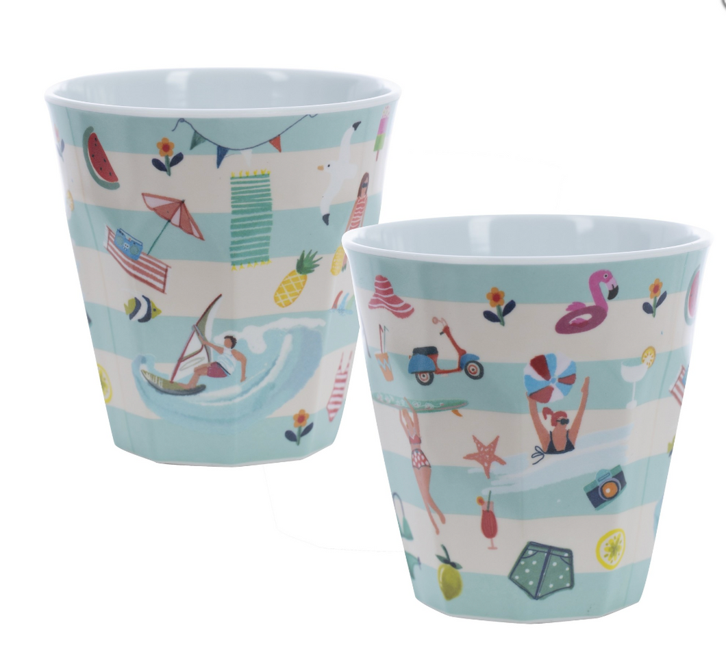 Melamine beker Beach Life 1- Overbeck and Friends