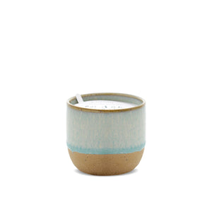 Kaars in keramiek potje met glazuur - Matcha Tea & Bergamot