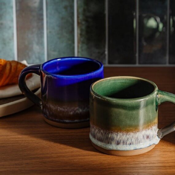 Mok Blauw- Mojave glazuur  – Blauw - Sass & Belle