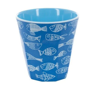 Melamine beker Crazy Fish 1 - Overbeck and Friends