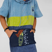 Afbeelding in Gallery-weergave laden, Surfponcho Kapalua  - dikke velours - L - Wave Hawaii
