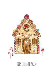 Kerstkaart Peperkoek - Juulz Illustrations - A6 met envelop