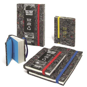 Notitieboek a5 - gerecycled textiel & papier - Ristoffa