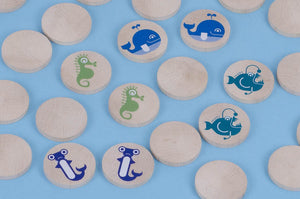 Reisspel Memory - Zeedieren - LES JOUETS LIBRES