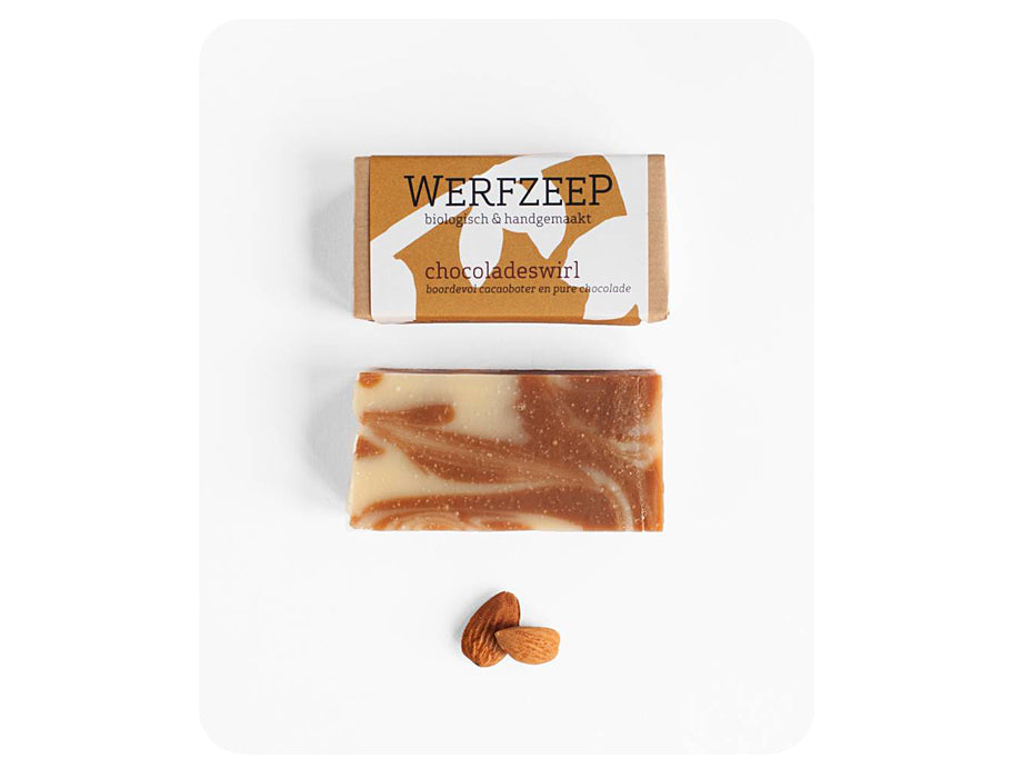 Chocolade swirl zeep - Werfzeep - Vegan